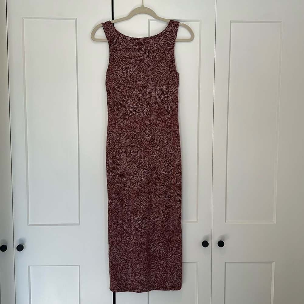 Athleta Santorini midi print dress
